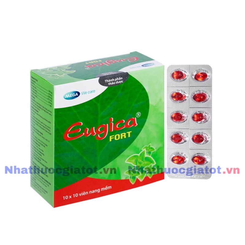 [Vỉ 10 Viên] Eugica Forte (Eugica đỏ)