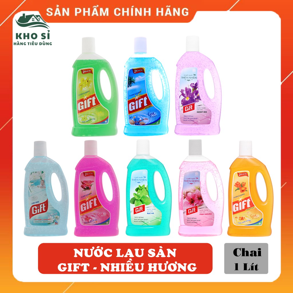 Nước Lau Sàn Gift Đậm Đặc Can 1 Lít Nhiều Loại Hương Giá Rẻ