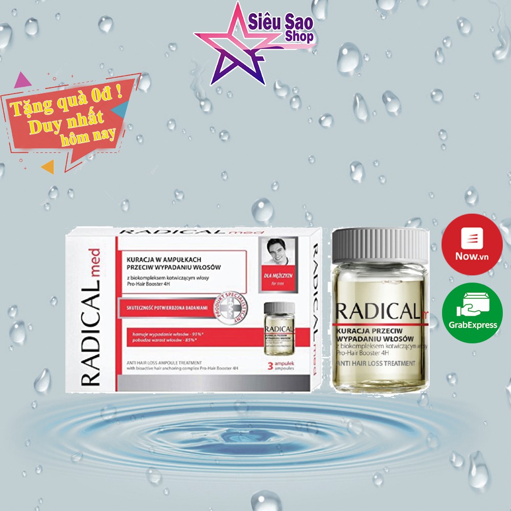 Tinh Chất Mọc Tóc, Cấp Ẩm Nuôi Dưỡng Tóc Radical Med  Chiết Xuất Cỏ Đuôi Ngựa 5ml