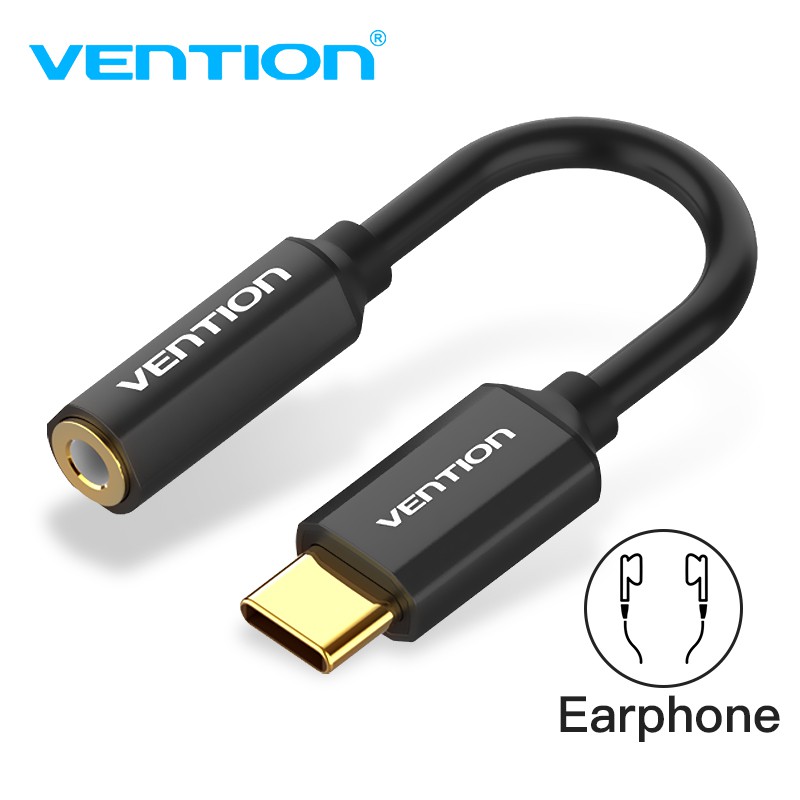 Dây cáp VENTION chuyển đổi âm thanh type C sang giắc cắm 3.5mm