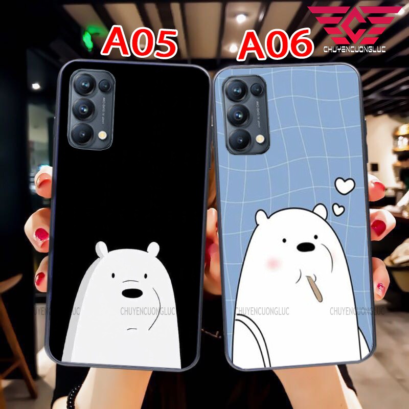 ỐP LƯNG OPPO RENO 5/ RENO 6Z/ RENO 4/ RENO 3 BẰNG KÍNH IN HÌNH GẤU SIÊU DỄ THƯƠNG