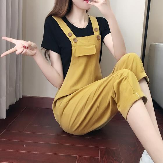 Quần Yếm Dáng Rộng Phong Cách Hàn Quốc Thời Trang Cho Nữ