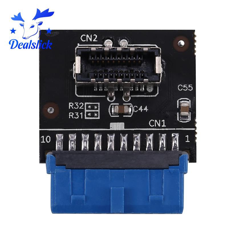 Bo Mạch Chủ Chuyển Đổi Usb3.0 Front 19pin Sang 3.1 C Type-E 20-pin Sang 19-pin Thẻ