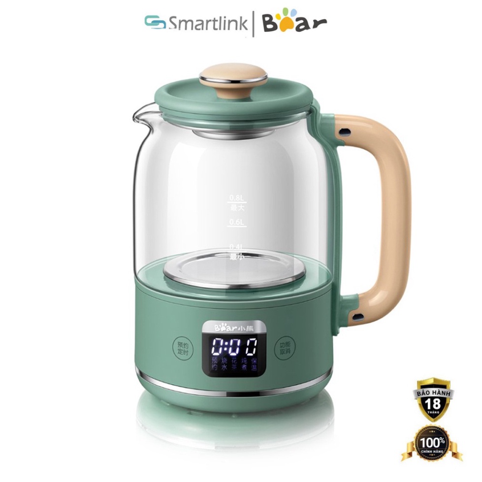 Bình pha trà đa chức năng 800ml Bear YSH-C08T1 - Hàng Chính Hãng
