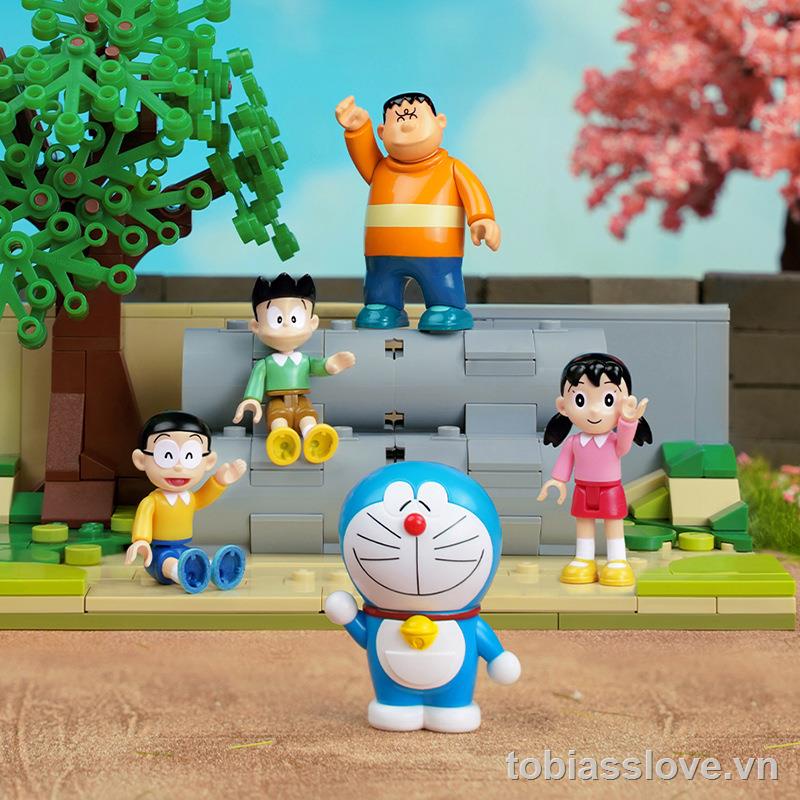 Bộ đồ chơi lắp ráp mô hình Doraemon bằng nhựa ABS sáng tạo