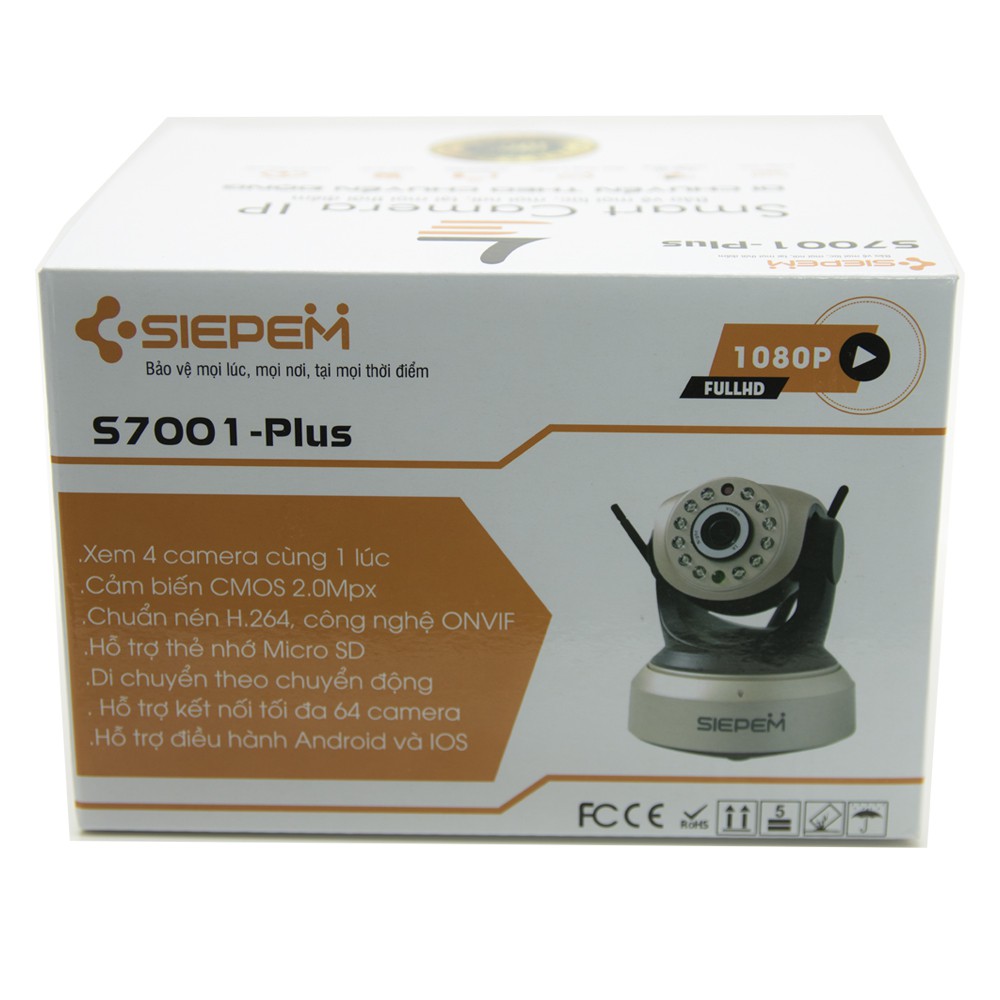 Camera giám giám sát wifi không dây Siepem S7001 Plus Phiên bản chính hãng tiếng Việt | BigBuy360 - bigbuy360.vn