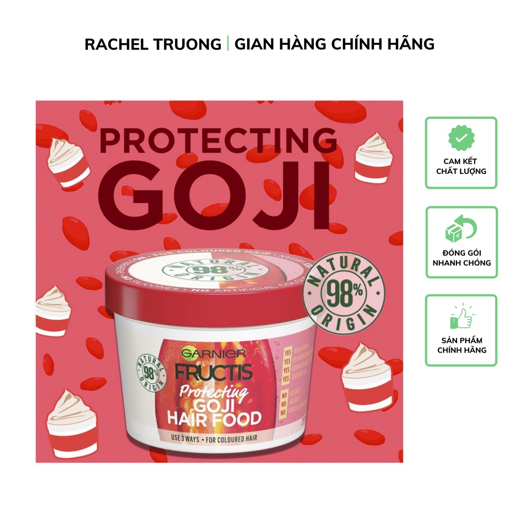 Mặt nạ ủ tóc GARNIER dưỡng chất từ kỷ tử bảo vệ phục hồi tóc nhuộm