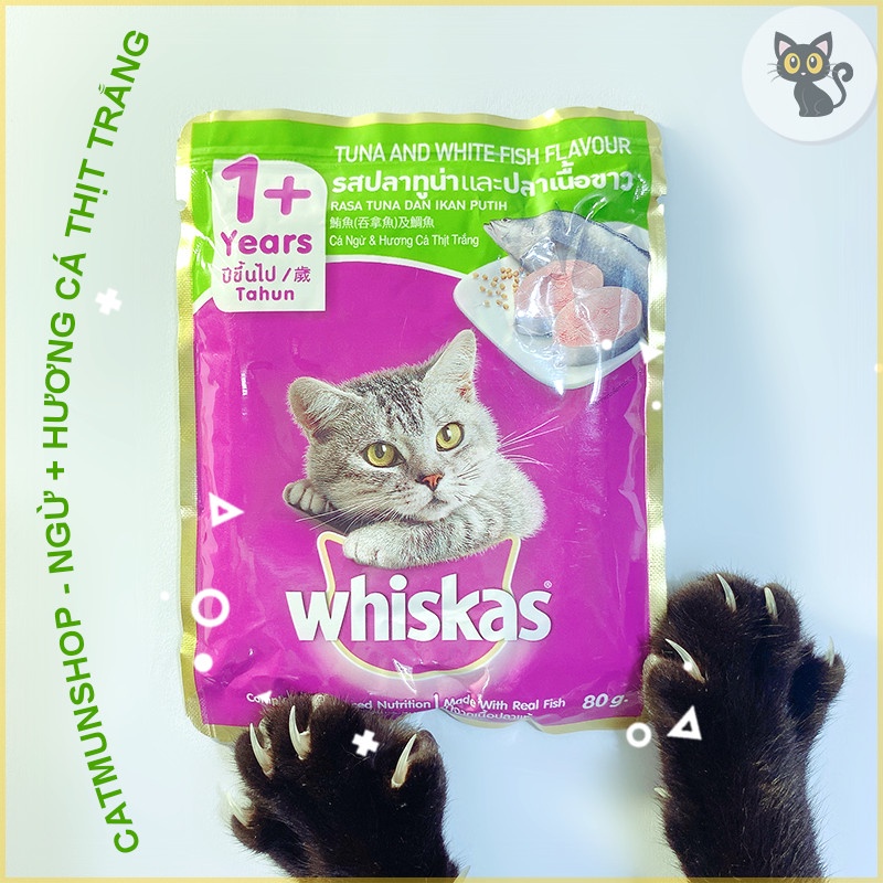 Pate Whiskas cho mèo con và mèo lớn