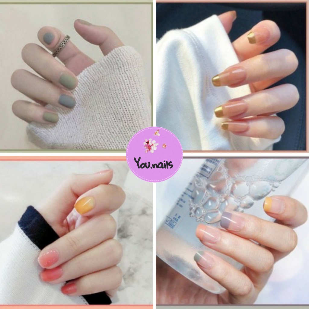 Móng tay giả kèm keo dài nhọn ngắn YOU NAILS (Mã Yn51-Yn60)