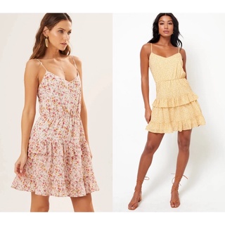 Đầm Xoè Hoa Dây Chiffon 2 Tầng 2 Lớp LUSH