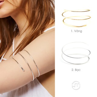 Vòng đeo bắp tay xoắn cá tính