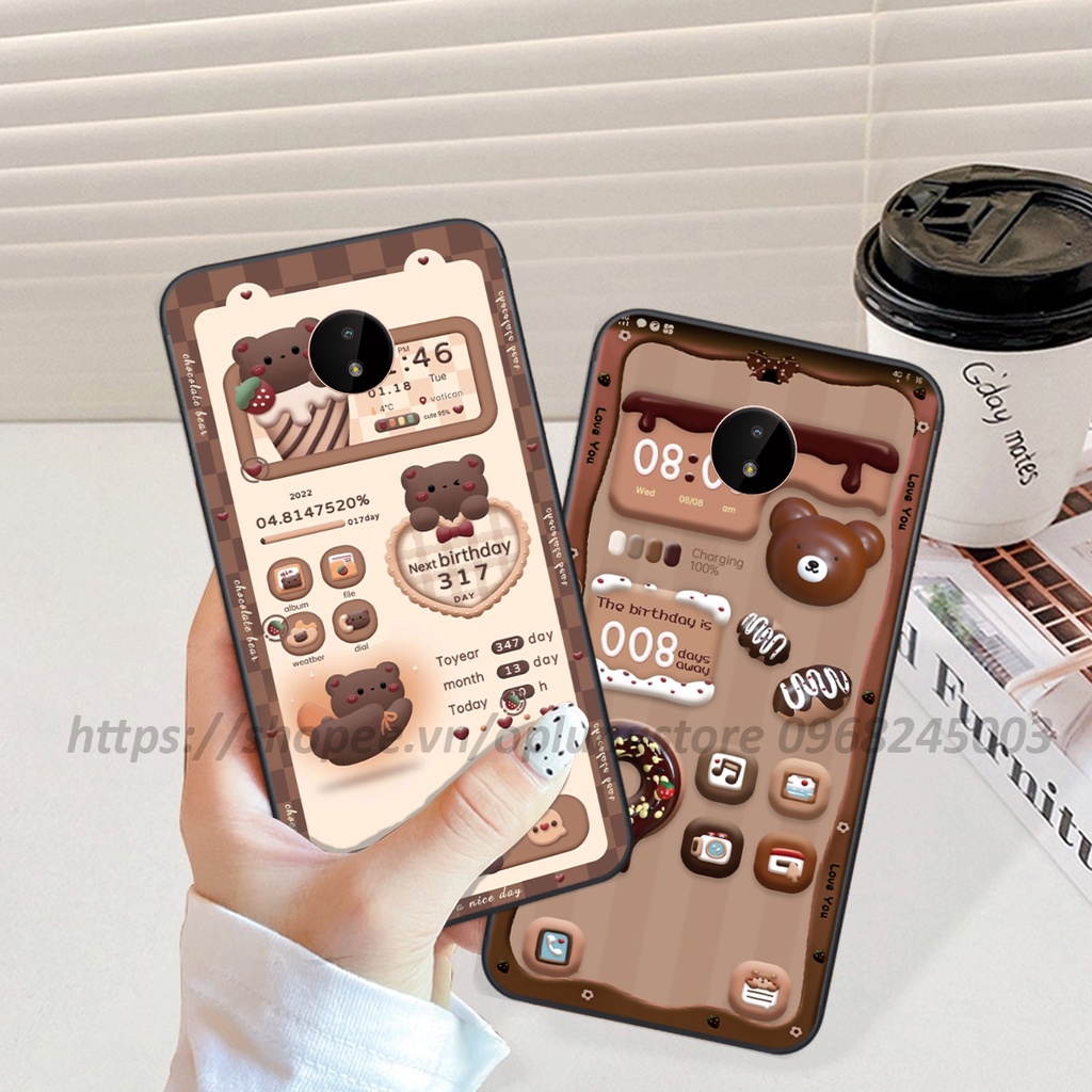 Ốp lưng Nokia C20 / C30 / Nokia 3.4 in hình 3D gấu,thỏ cute dễ thương