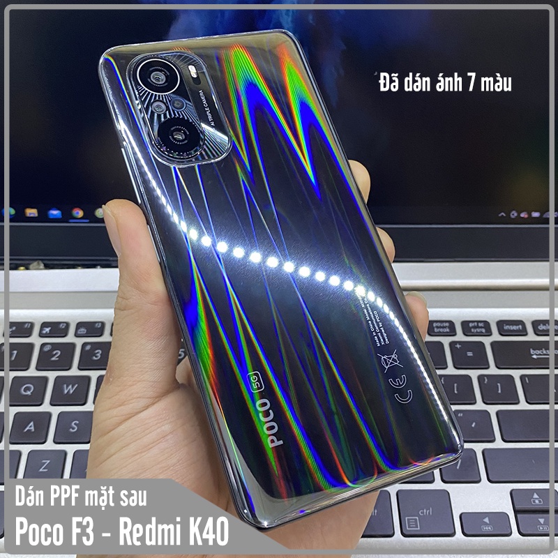Miếng dán PPF ánh 7 màu cho Xiaomi Mi 11T-Redmi Note 10-Poco F3-Redmi 10 và nhiều dòng Xiaomi khác chống trầy mặt lưng