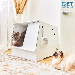 [HÀNG CHÍNH HÃNG] Petkit WhiteVilla Cat Litter Box- Nhà vệ sinh khử mùi