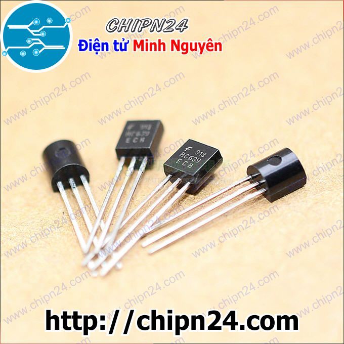 [2 CON] Transistor BC639 TO-92 NPN 1A 80V (BC639B 639)