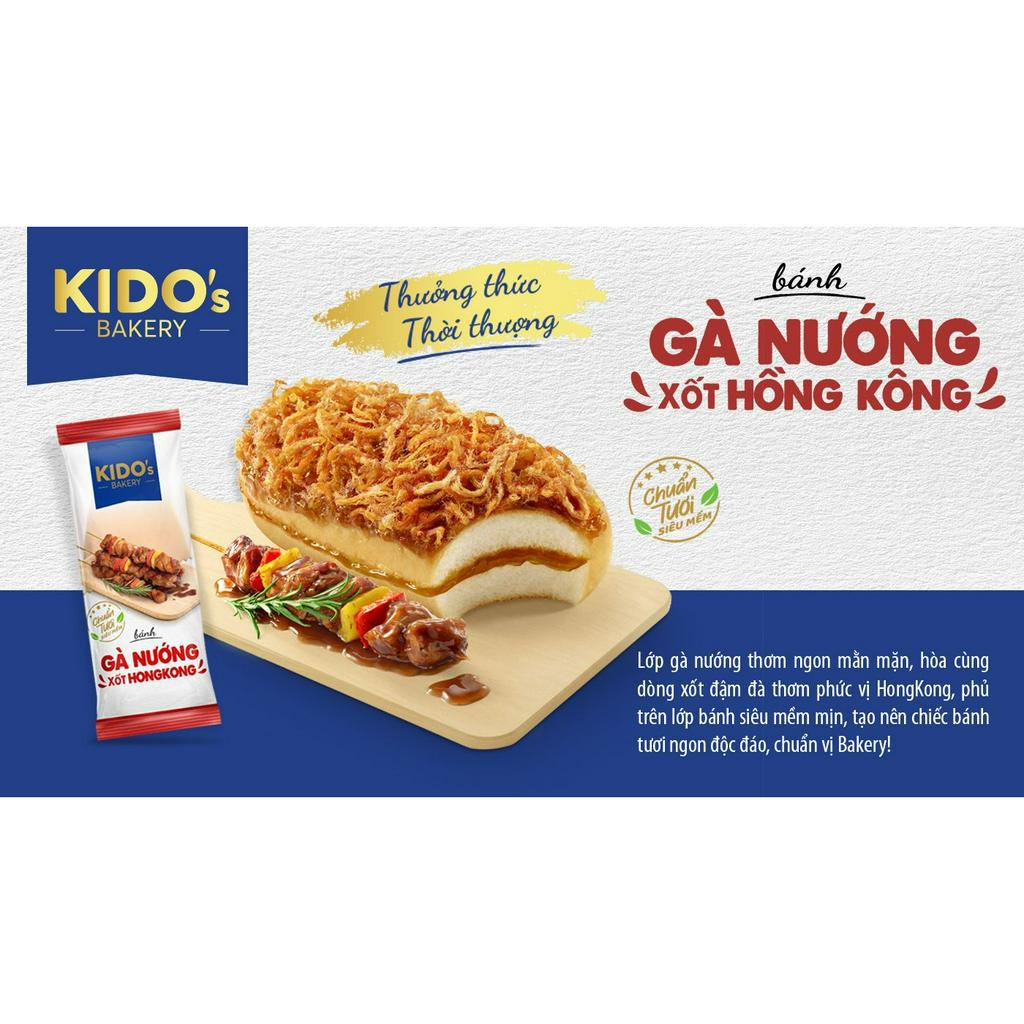 Bánh Mì Tươi KIDO Chà Bông - Gà Nướng - Trân Châu Lava Trứng Muối - Takoyaki - Hoa Cúc - Phô Mai