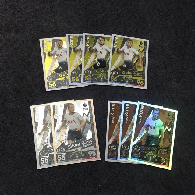 Thẻ Match Attax Limited cầu thủ siêu sao Harry Kane Premier league mùa 18/19