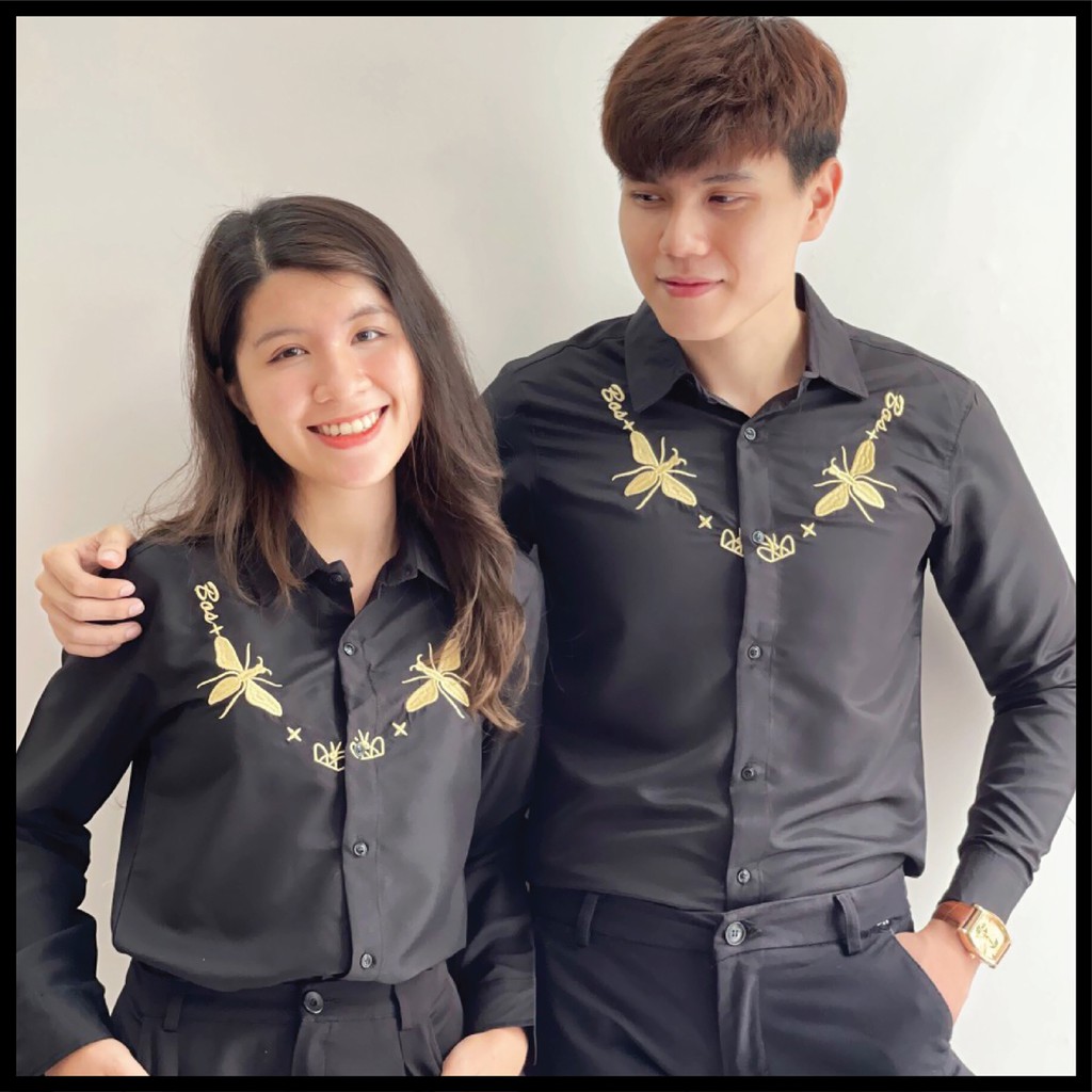 Xả kho giá xưởng - Áo sơ mi nam áo đôi họa tiết bắt mắt hot trend - THEU020 | BigBuy360 - bigbuy360.vn