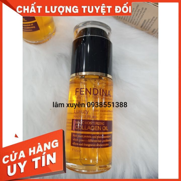 Tinh dầu dưỡng tóc FENDINA 65ml FREESHIP  cải thiện khô sơ bảo vệ tóc khỏe nuôi dưỡng, phục hồi tóc cấp độ ẩm ,óng ả🤗🤗