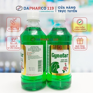 Dung dịch vệ sinh phụ nữ Gynofar, Gynos (250ml và 500ml) Dapharco