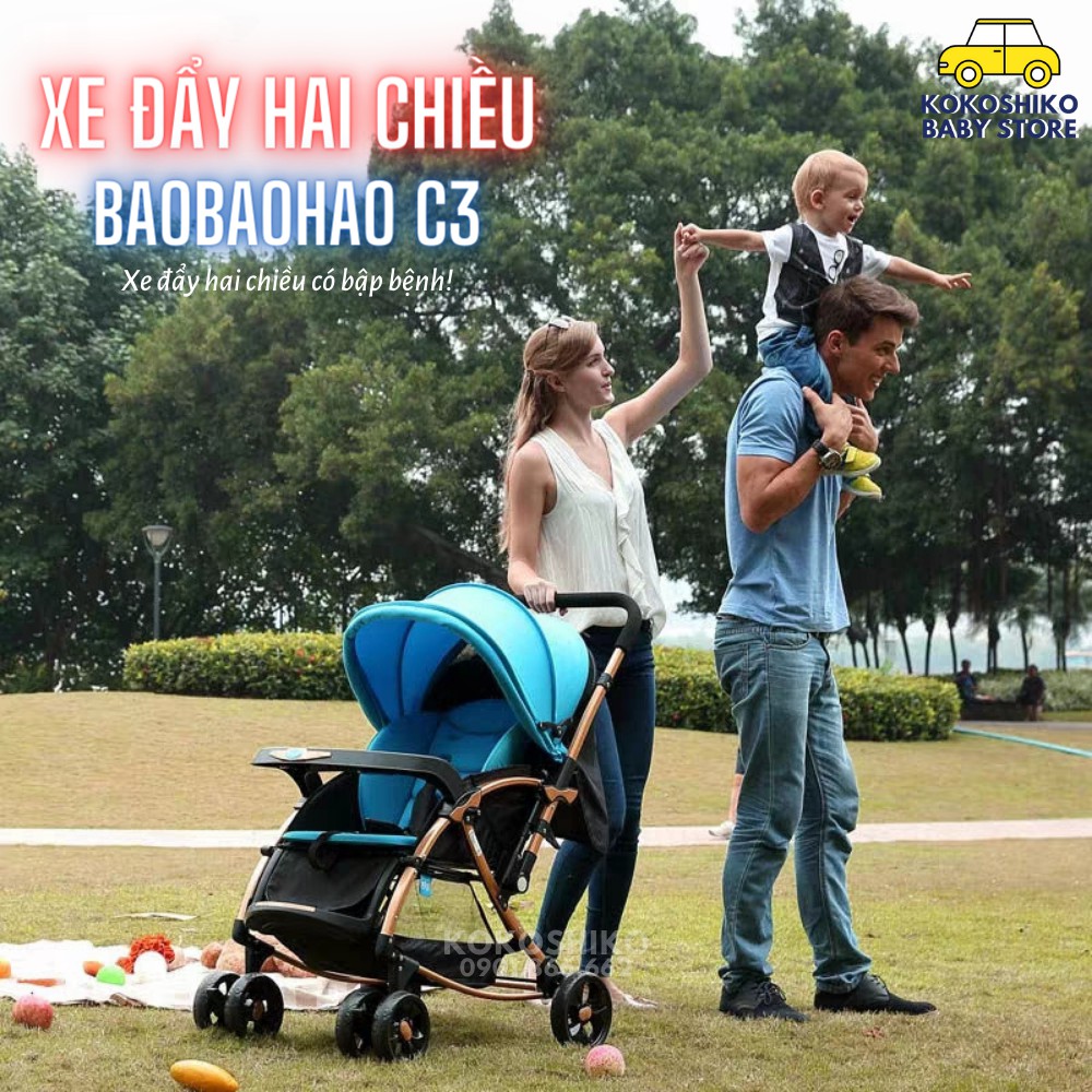 Xe đẩy hai chiều cho bé Baobaohao C3