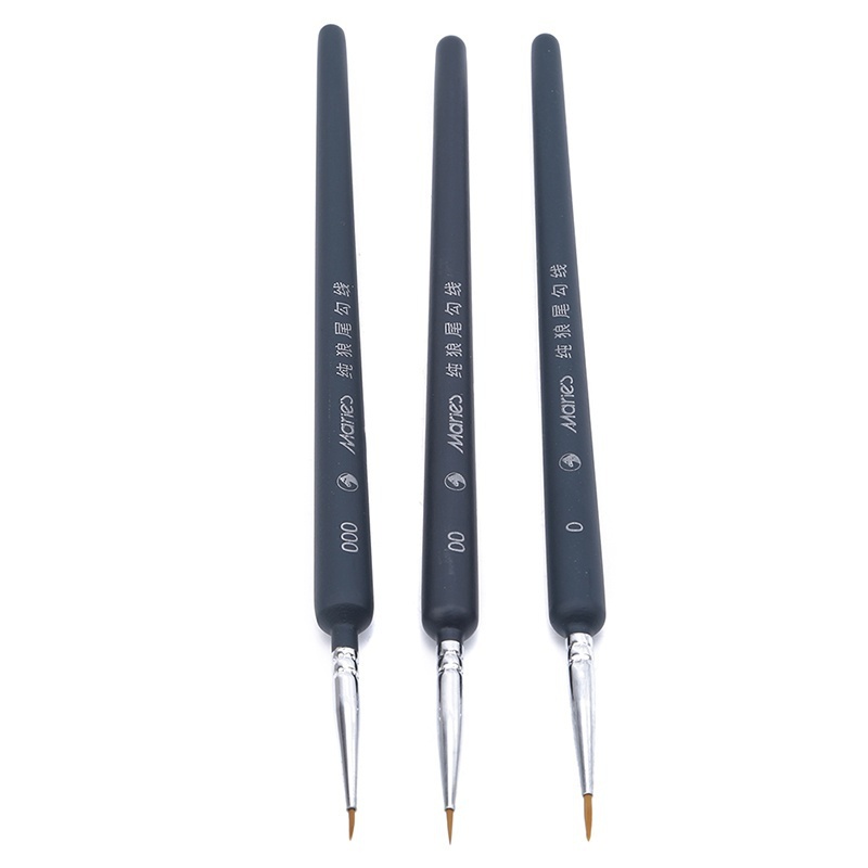 Set 3 cọ vẽ tranh mini chuyên nghiệp