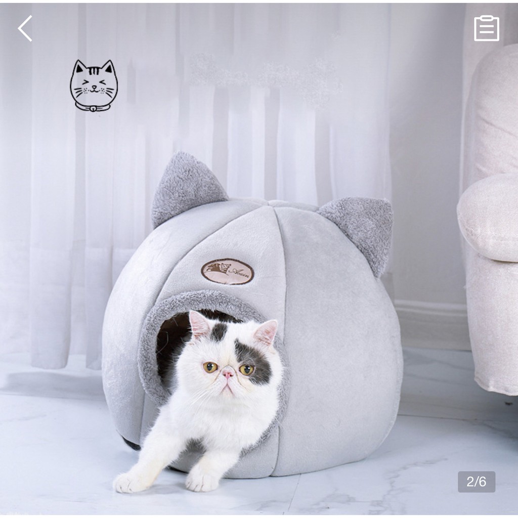 Nệm cho mèo. Đệm cho chó mèo  Lót Bông - Bọc Nhung Êm Ái - Thấm Hút Tốt