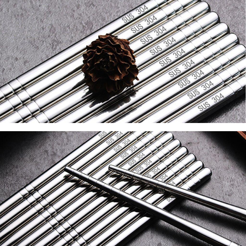 Alison Đũa Tráng Gương Chống Trượt Bằng Thép Không Gỉ 304