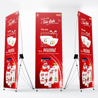 Khung standee treo banner chữ X kiểu dáng Hàn Quốc