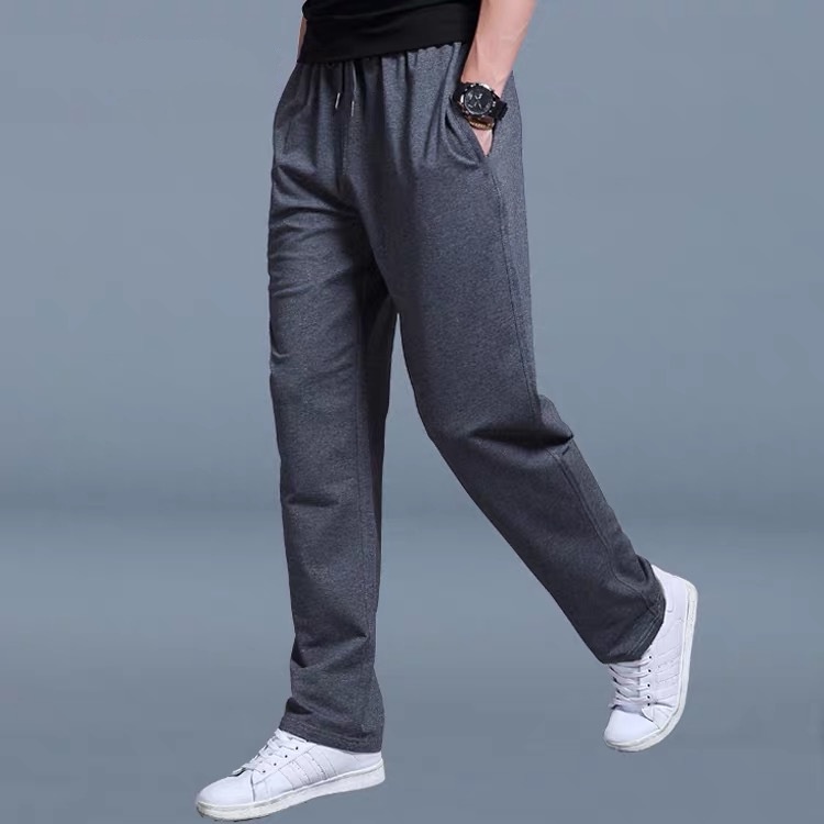 Quần Jogger Thể Thao Ống Rộng Phối Dây Rút Túi Size L-5Xl Phong Cách Nhật Bản