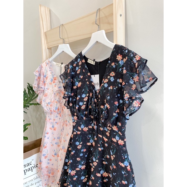 [Mã SKAMA06 giảm 8% tối đa 50K đơn 250K] Đầm EMILY - Tay cánh tiên thắt ngực | BigBuy360 - bigbuy360.vn