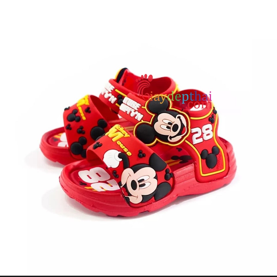 Giày sandal quai hậu Thái Lan Bé Trai Bé Gái chuột mickey Adda 32E13