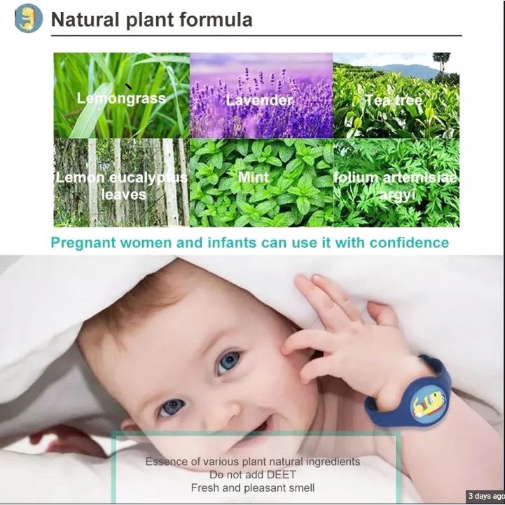 Vòng tay chống muỗi bằng tinh dầu có thể xoay được kiểu dáng hoạt hình