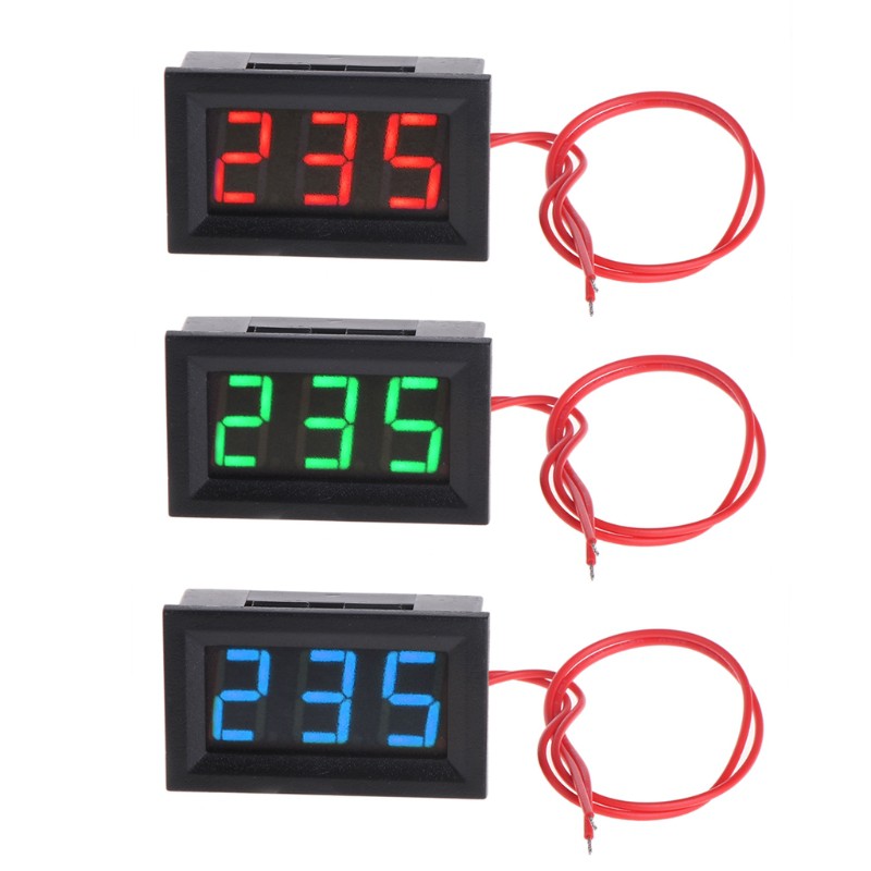 Vôn kế điện tử 2 dây 0.56 "Ac 30v-500v có đèn LED