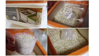 THÙNG ĐỰNG GẠO 8KG LOCK& LOCK