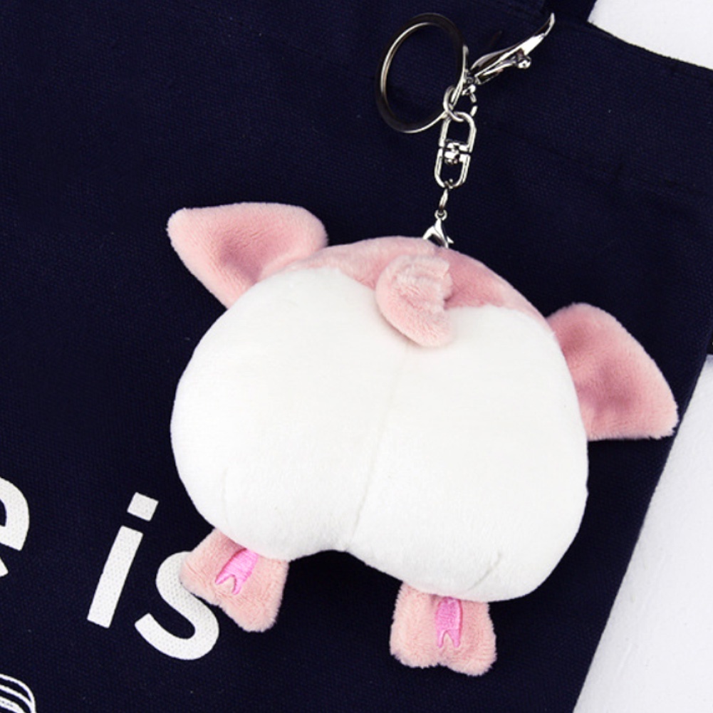 Móc khóa phối hình mông chú chó corgi/ chú mèo/ lợn hoạt hình dễ thương