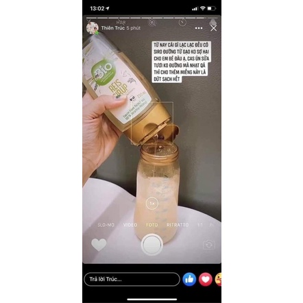 Siro đường gạo hữu cơ Bio Reis Sirup Syrup 250ml (Đức chuẩn air)