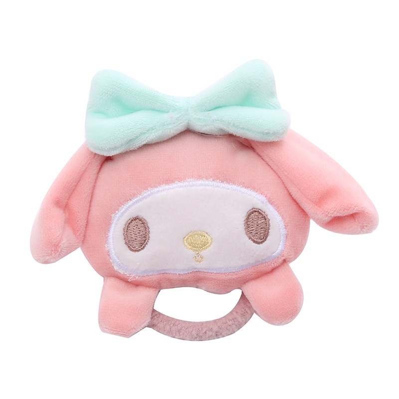 SANRIO Dây Cột Tóc Scrunchies Melody Kuromi Pompurin Hoạt Hình Dễ Thương Cho Bé Gái