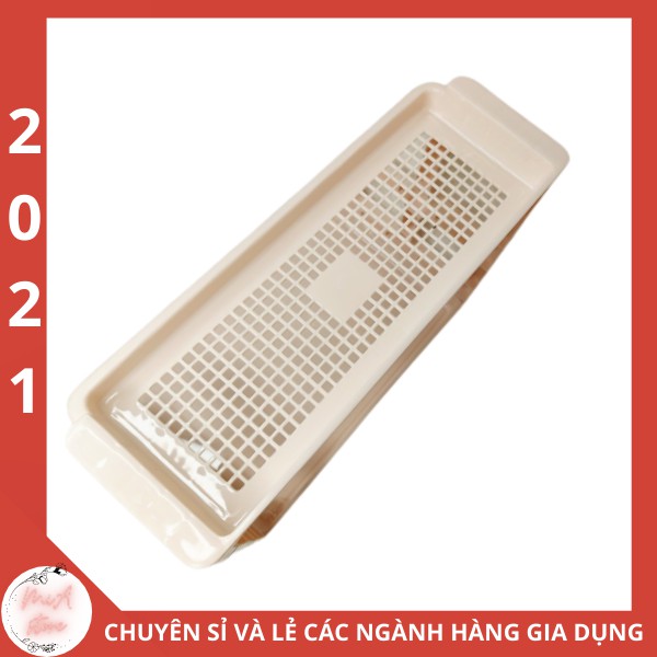Kệ gia vị 2 tầng nhựa cao cấp Việt Nhật chữ H đựng đồ dùng gia đình