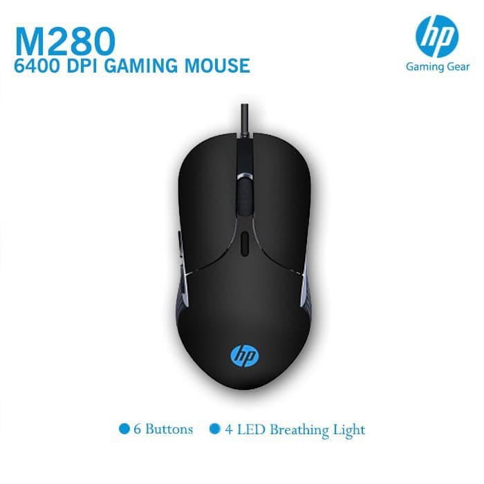 [HCM] Chuột HP Chơi Game M280 6400 Dpi Có Đèn LED RGB ĐỘ BỀN ĐỘ NHẠY CAO GAMING