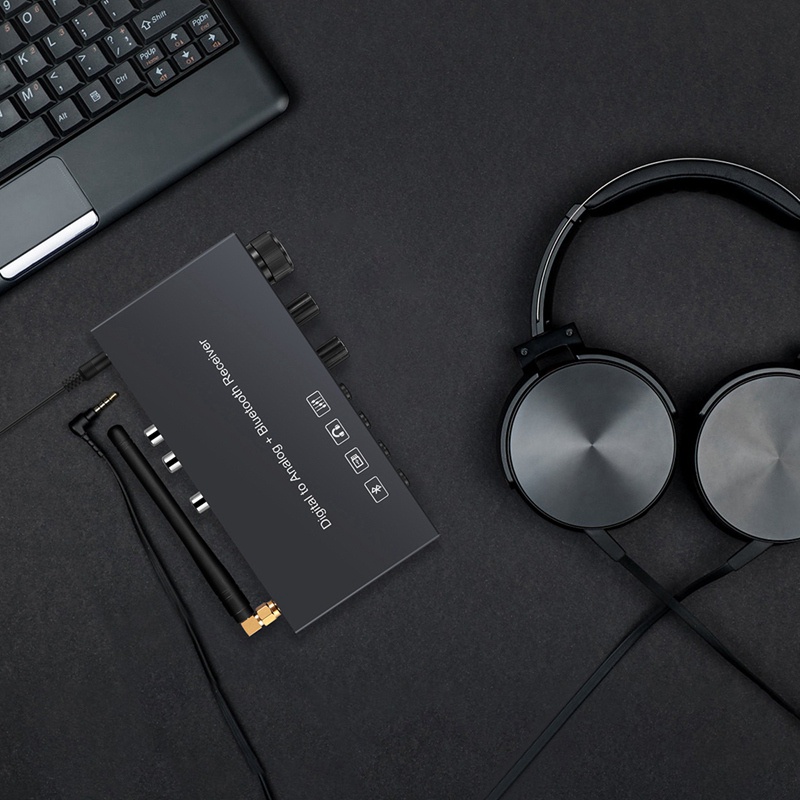 192KHz Bluetooth Digital to Analog Converter Headphone Amplifier DAC Digital Toslink USB AUX to RCA 3.5mm Jack