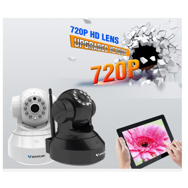 Camera wifi ip C7837 Vstarcam HD720 (màu đen+trắng ) | BigBuy360 - bigbuy360.vn