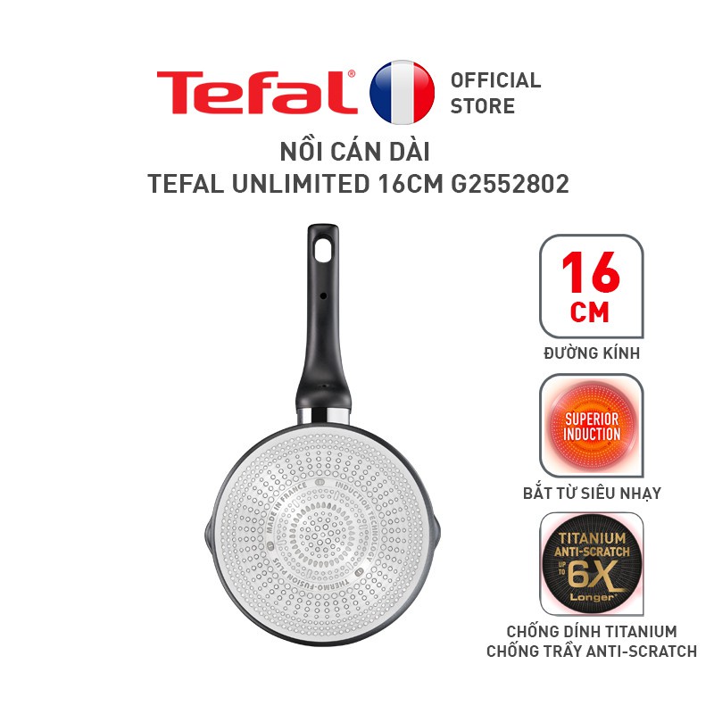 Nồi cán dài/ quánh Tefal Unlimited 16cm G2552802