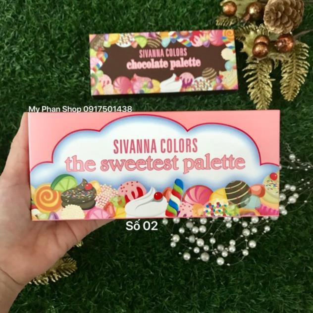 Bảng Màu Mắt 18 ô SIVANNA COLORS The Sweetest & Chocolate Palette