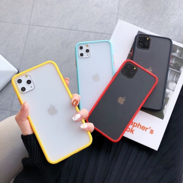 Ốp lưng nhám, chống sốc, va đập, chống vân tay cao cấp cho iphone 6,6s,6p,6sp,7,7p,8,8p,X,Xs,Xr,Xsmax,11,11pro,11promax