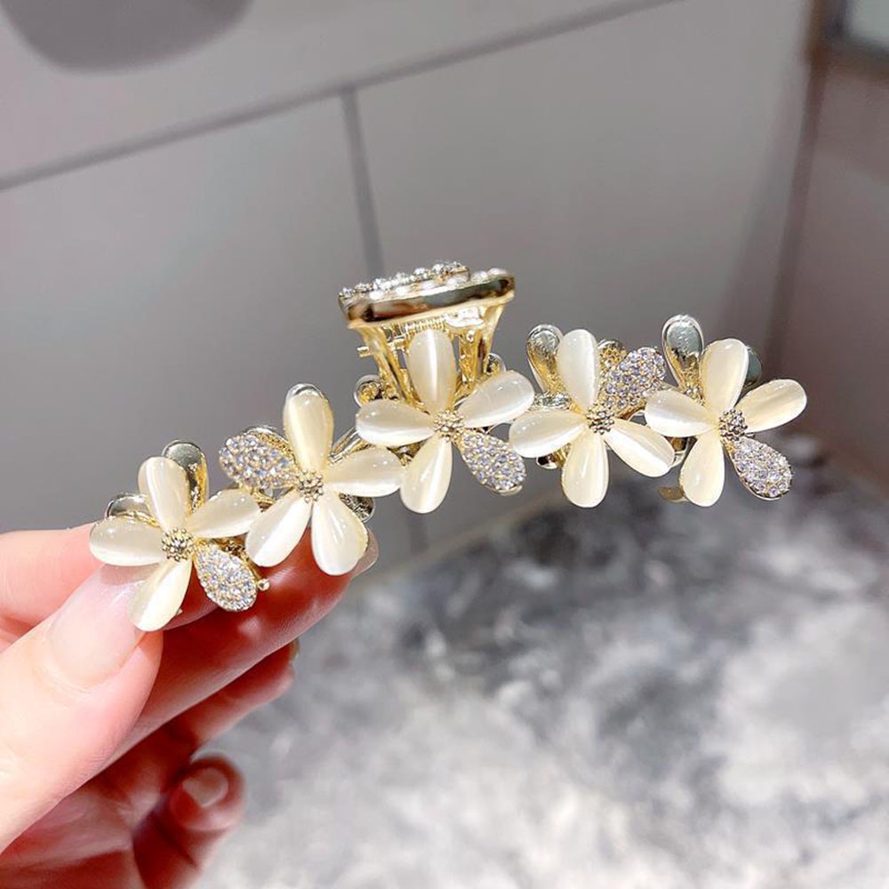 Kẹp Tóc Hình Hoa Đính Đá Thời Trang Cho Nữ