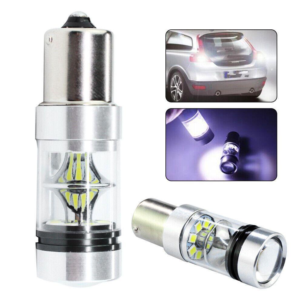 WONDER 2Pcs/Set Car Fog Light P21w Hi/Low Kit Beam Signal Lights LED Super Bright 1156 1157 DRL