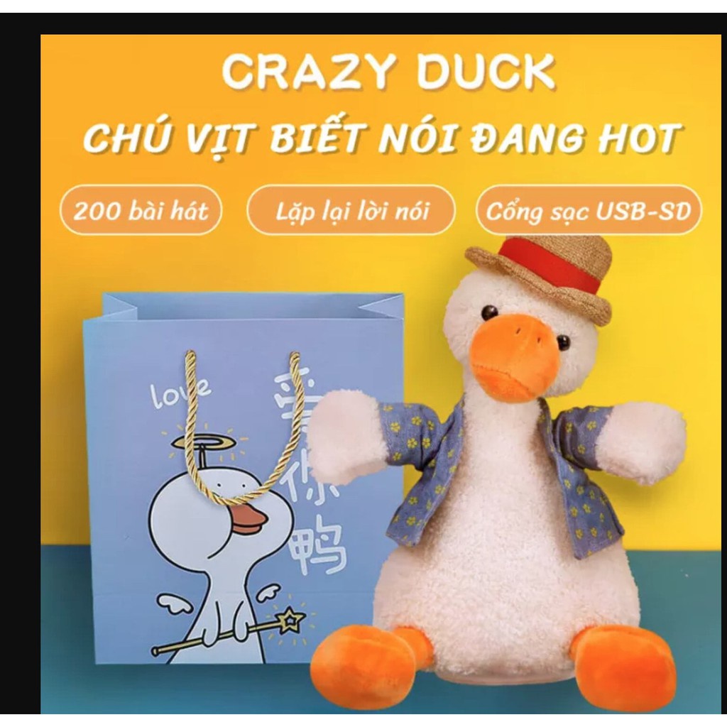 Vịt Biết Nói, Biết Hát, Nhại Tiếng, nhún nhảy, cà khịa, Phát Nhạc TIÊN TIÊN STORE