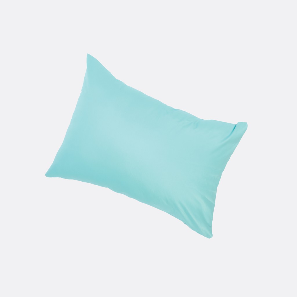 [Nhiều kích thước] Vỏ Gối Nằm Gòn Bedding Cotton Satin Hàn Quốc Màu Xanh Ngọc - 01 cái