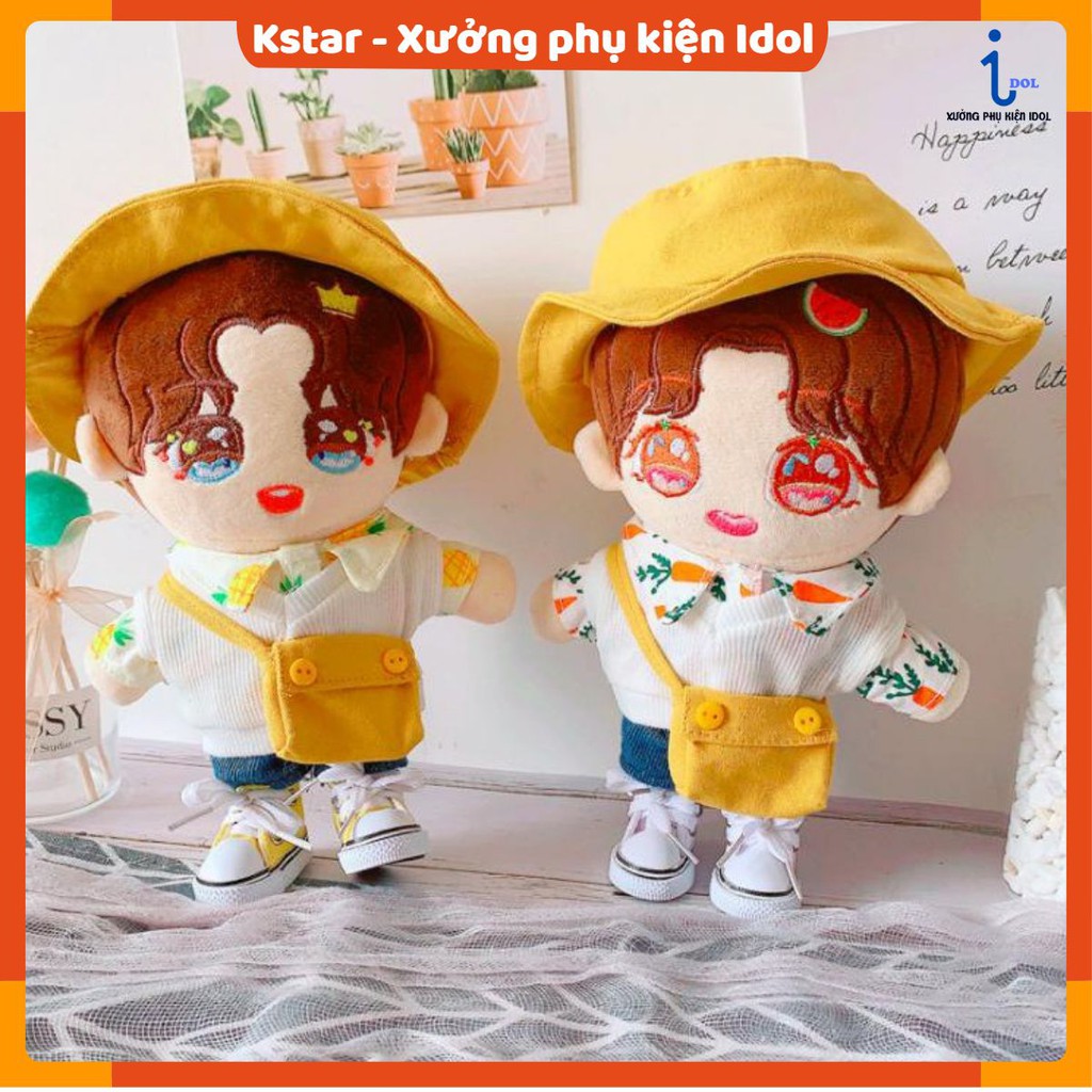 Set outfit gile lẻ cho doll 20-22cm